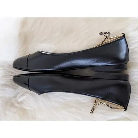 Chanel 2022 Interlocking CC Logo Ballet Flats - 38.5 - Picture 4 of 6
